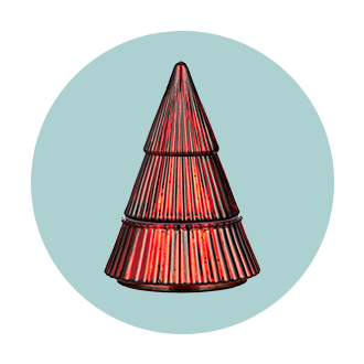 Red Tree Candle
