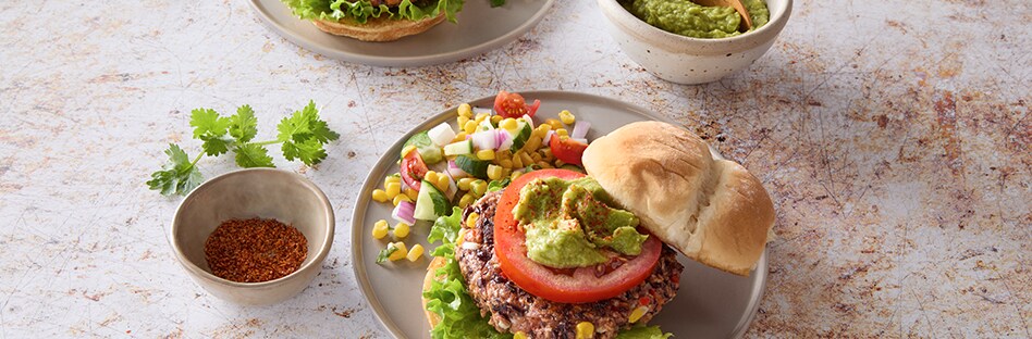 Tajin Black Bean Burgers