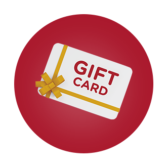 A gift card wrapped with a bow.