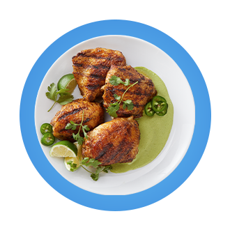 Peruvian Grilled Chicken Thighs