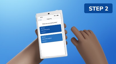 A phone showing ways to use Kroger Pay