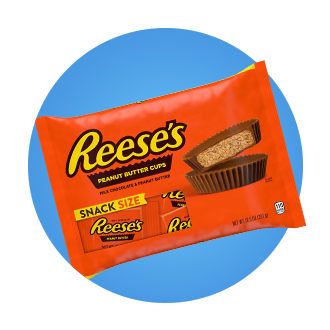 A bag of snack size Reese’s candy.