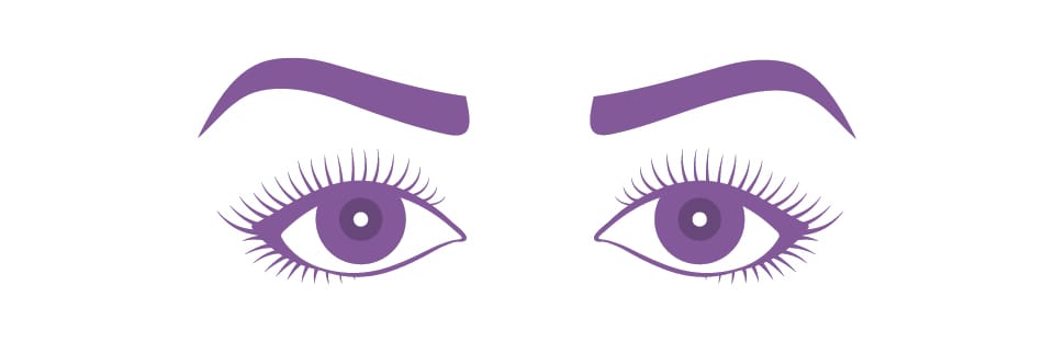 Illustration Showing Downturned Eyes