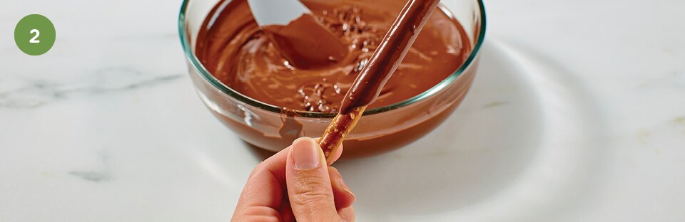 hand dipped pretzel