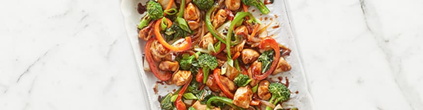 One Pan Vegetable and Chicken Stir Fry Recipe