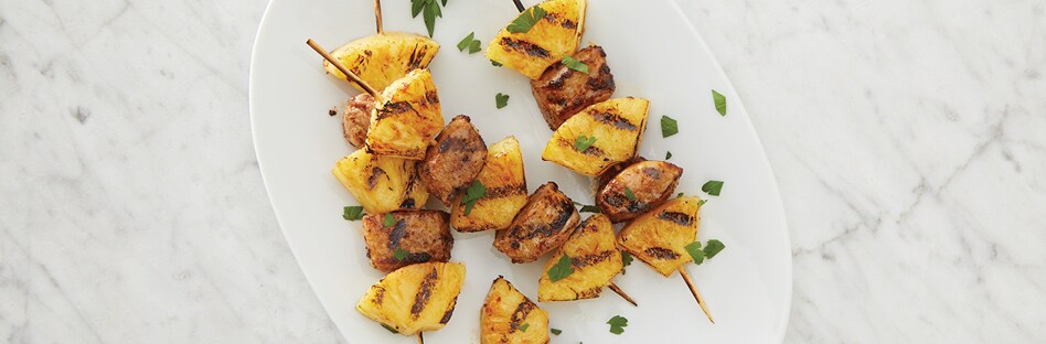 Pork and Pineapple Skewers