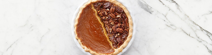 Pumpkin Pecan Split Pie Recipe