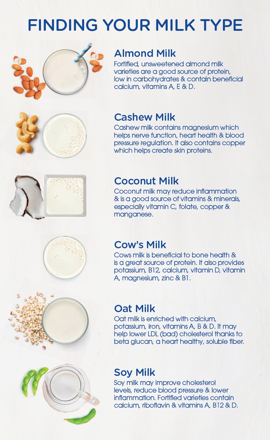 Types of Milk Infographic