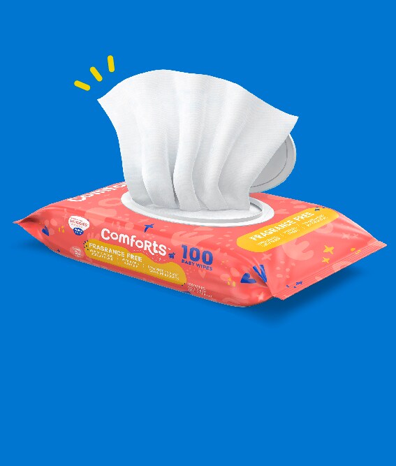 Comforts fragrance free baby wipes store