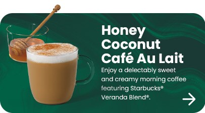 Shop Starbucks Honey Coconut Café Au Lait