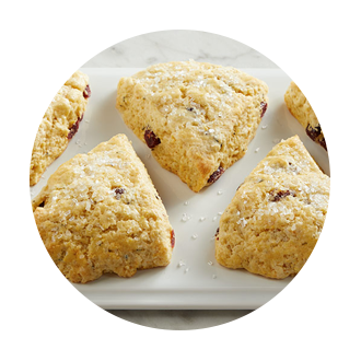 Rosemary Cranberry Cornmeal Scones