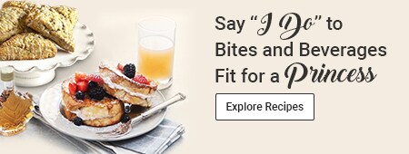 Say "I do" to Bites and Beverages fit for a Princess