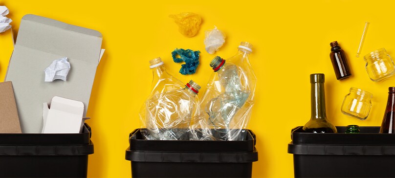 Recycling plastic bottles