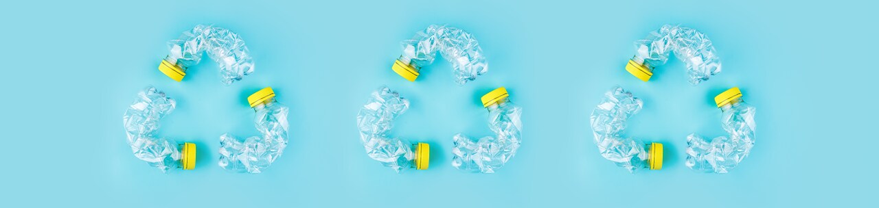 Recycling plastic bottles