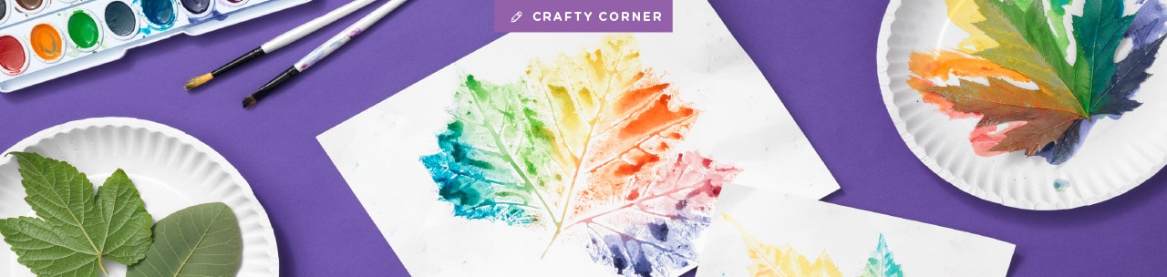 Painting leaves DIY