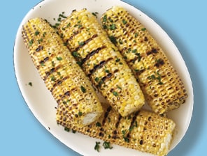 fresh grilled corn on the cobb