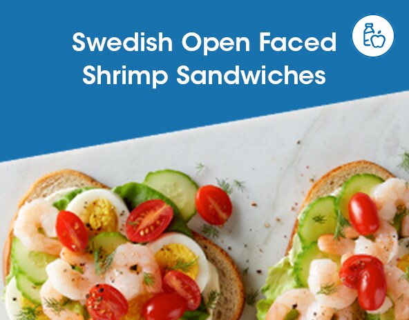 Swedish Open Faced Shrimp Sandwiches