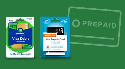 Example of prepaid card offerings at Gerbes Super Markets including but not limited to Visa debit and Visa Prepaid cards.