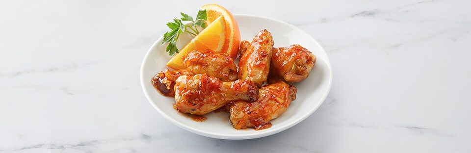 Baked Orange Ginger Wings