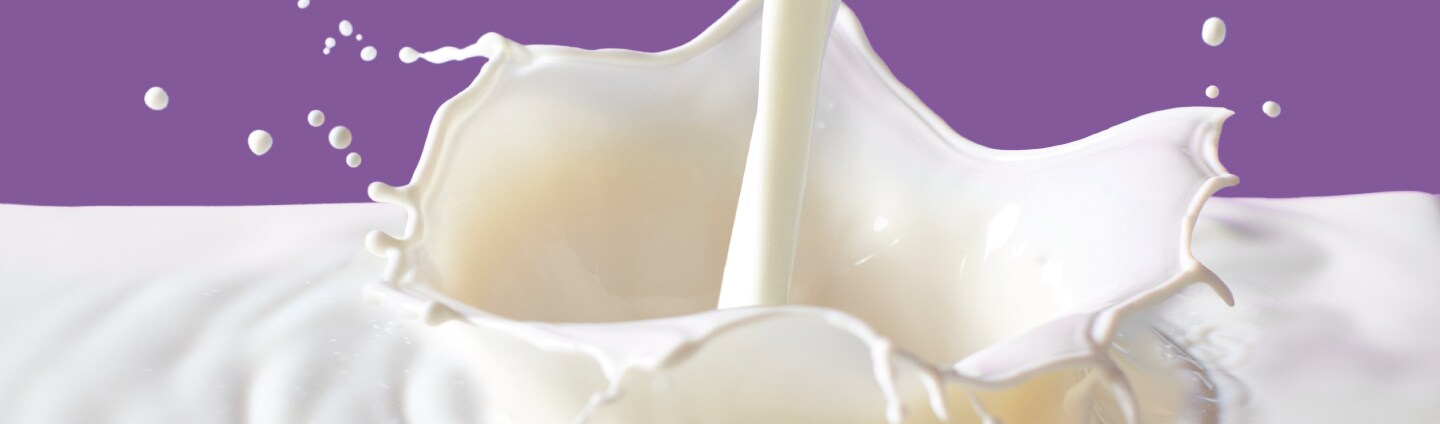 Close-up Splash of Buttermilk